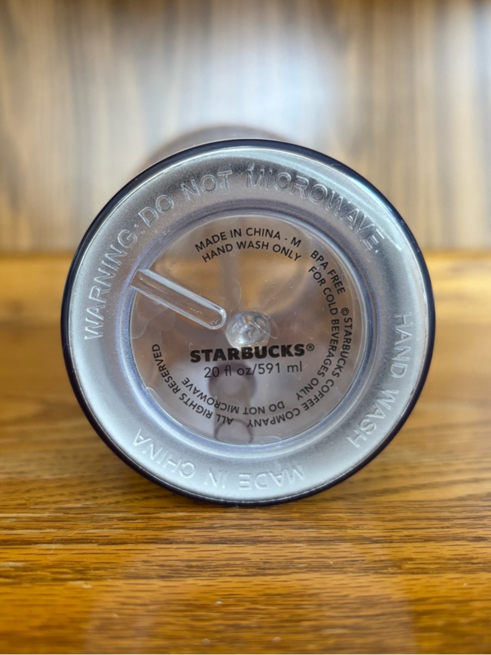 Starbucks Silver Glitter Venti Tumbler 20oz Cold Cup With Straw EUC - Picture 4 of 4